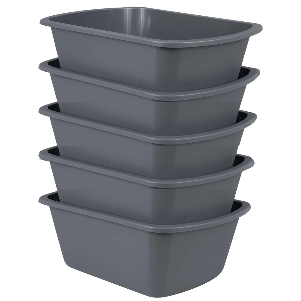 Vakly wash basin 7qt pack rectangular, ideal for daily tasks and soaking.
