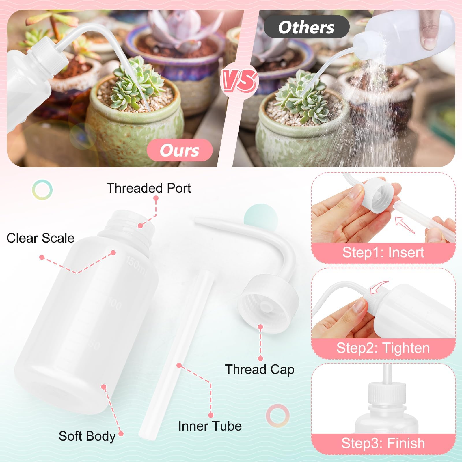 Valchoose LDPE bottle offers flexible, durable grip for salon and home use.