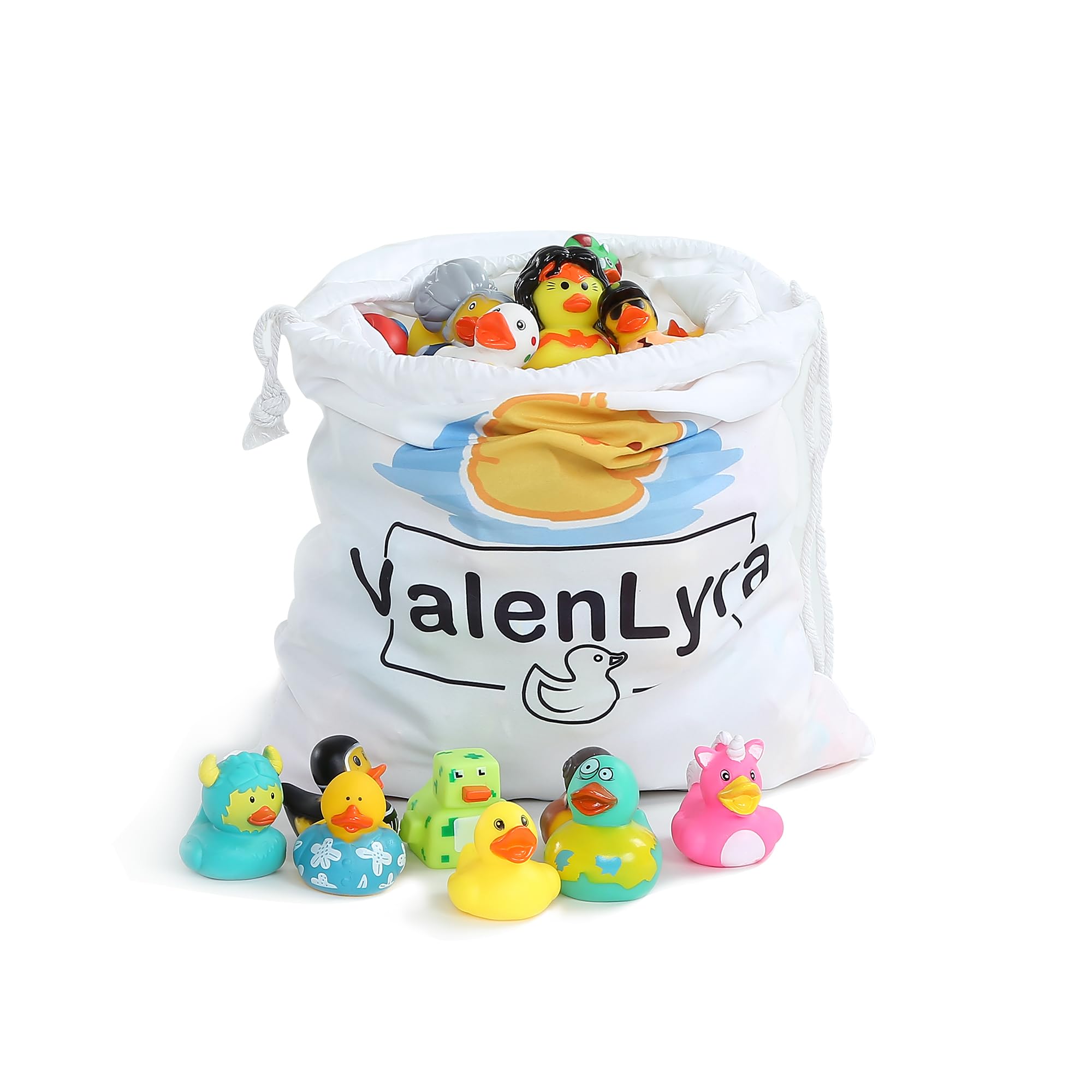 ValenLyra baby bath ducks support kid-friendly play.