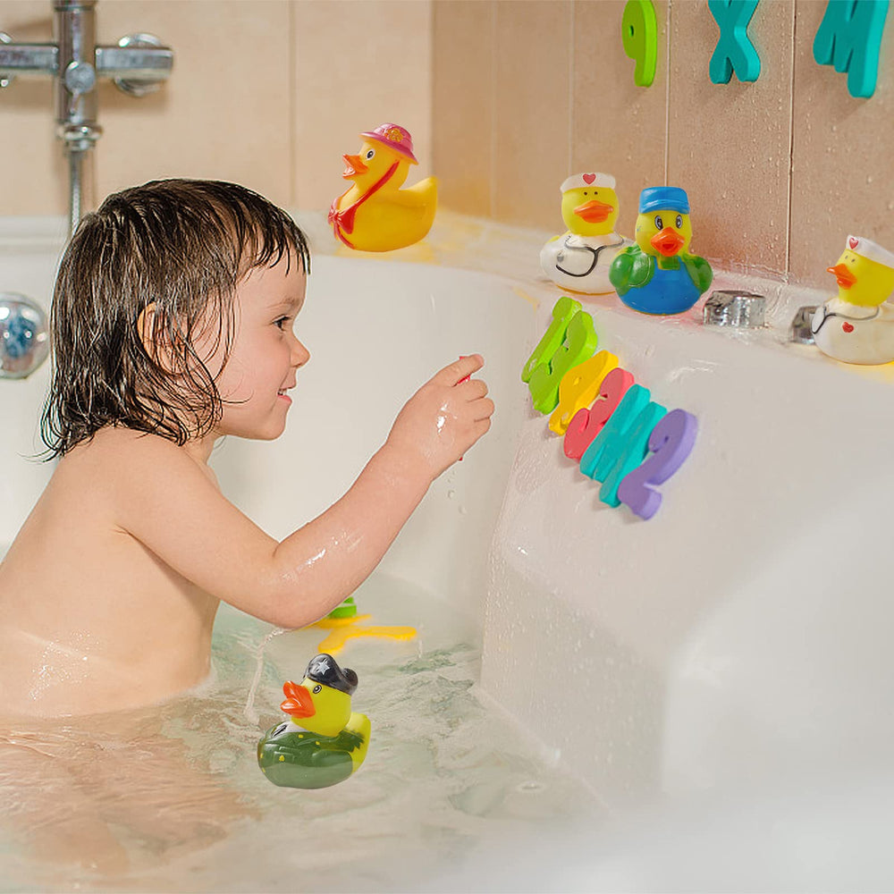 ValenLyra durable rubber ducks withstand frequent squeezing.