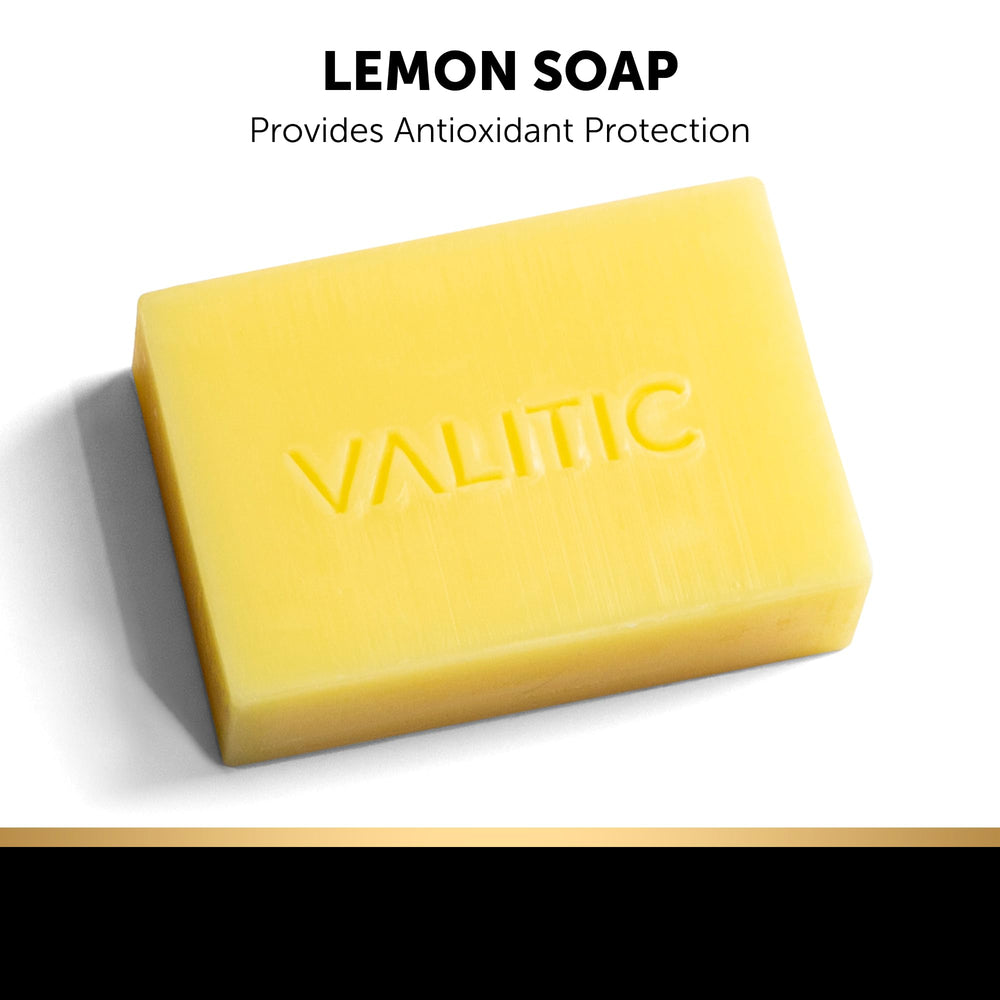 VALITIC charcoal bar swatch, deep cleansing impression