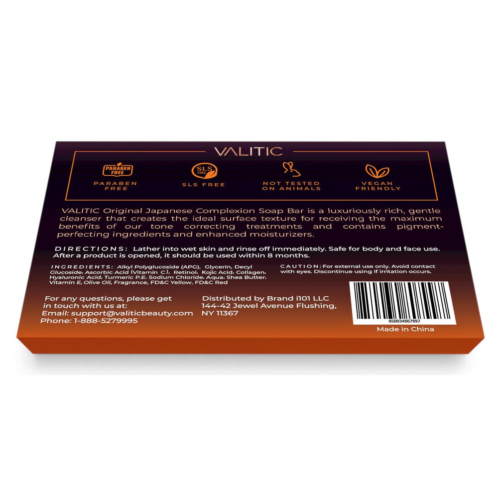 VALITIC hyaluronic acid-enriched soap detail supports hydration.