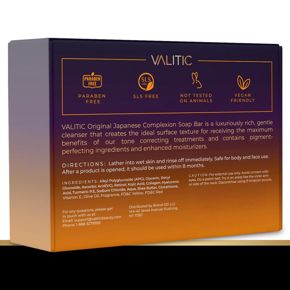 Valitic Kojic Acid Soap applied to skin for even tone and freshness