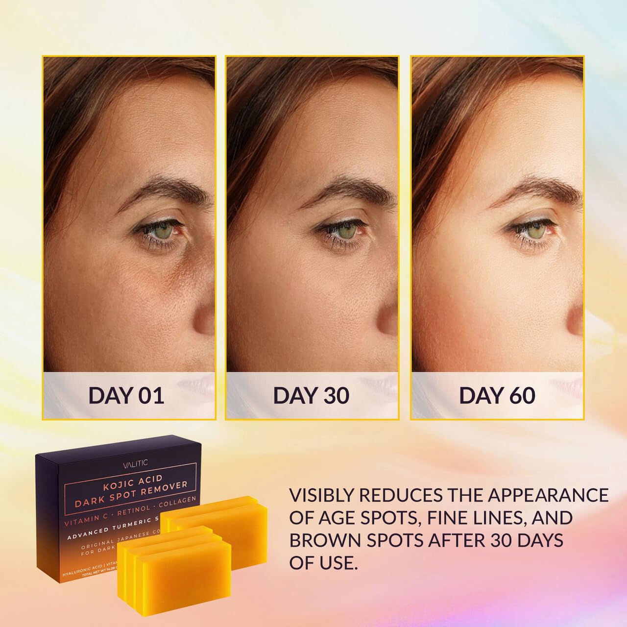 VALITIC original Japanese complex soap bar supports a smoother complexion.