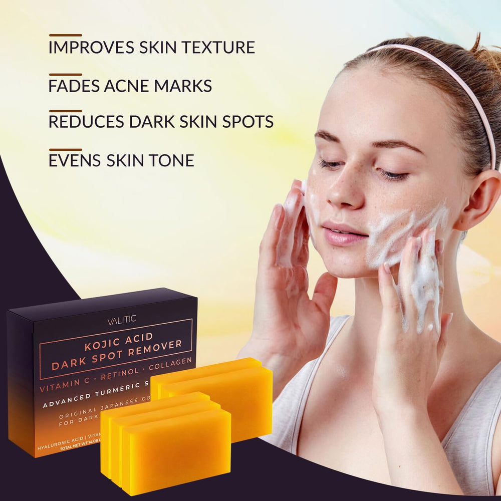 VALITIC shea butter and olive oil blend nourishes skin.