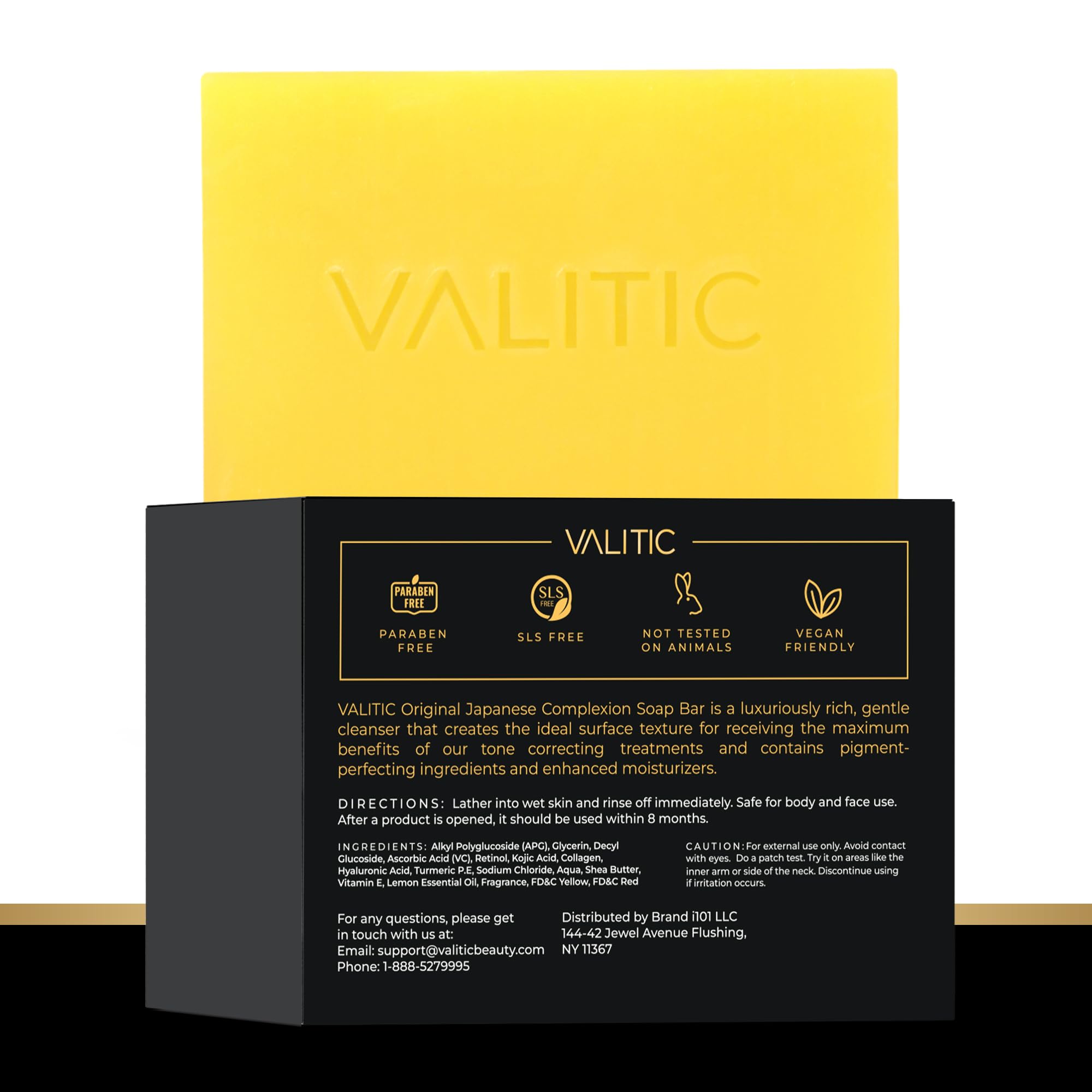 VALITIC skin tone clarity visual hints at a radiant look.