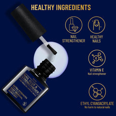 VALITIC Strong Nail Glue applying tips for strong, lasting adhesion on nails.