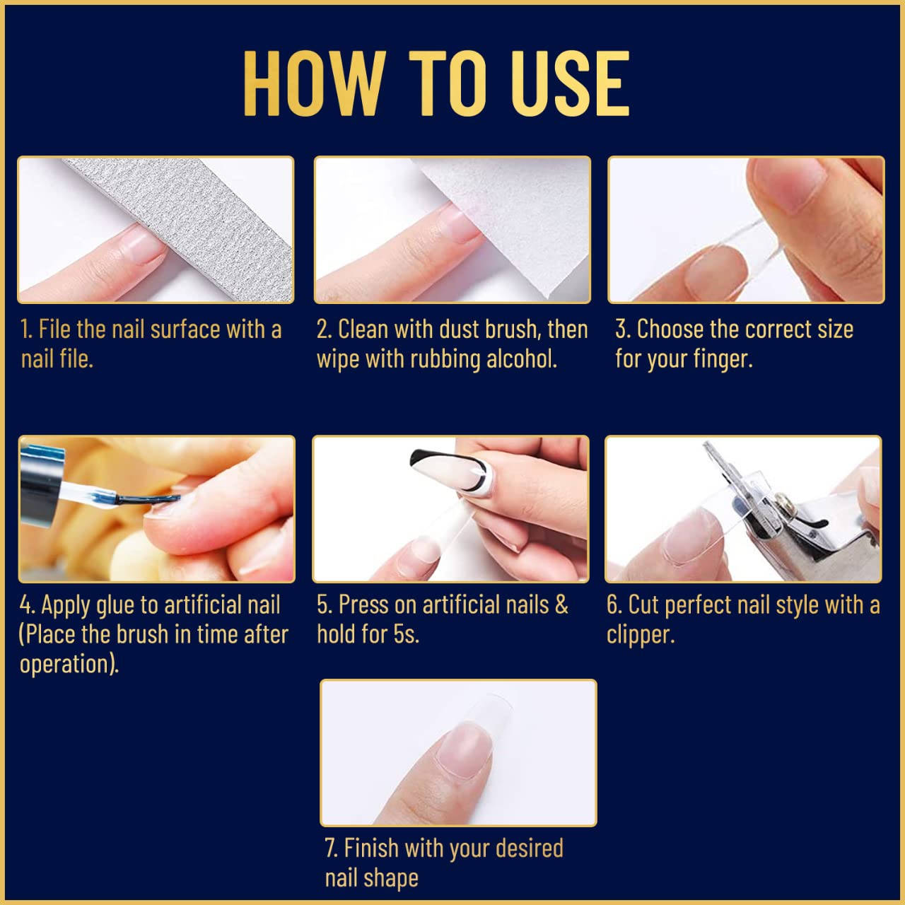 VALITIC Strong Nail Glue quick-dry gloss as nails set in seconds.