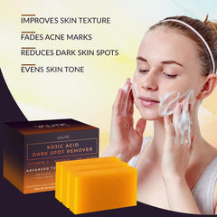 VALITIC turmeric soap emphasizing moisture balance and gentle cleansing.
