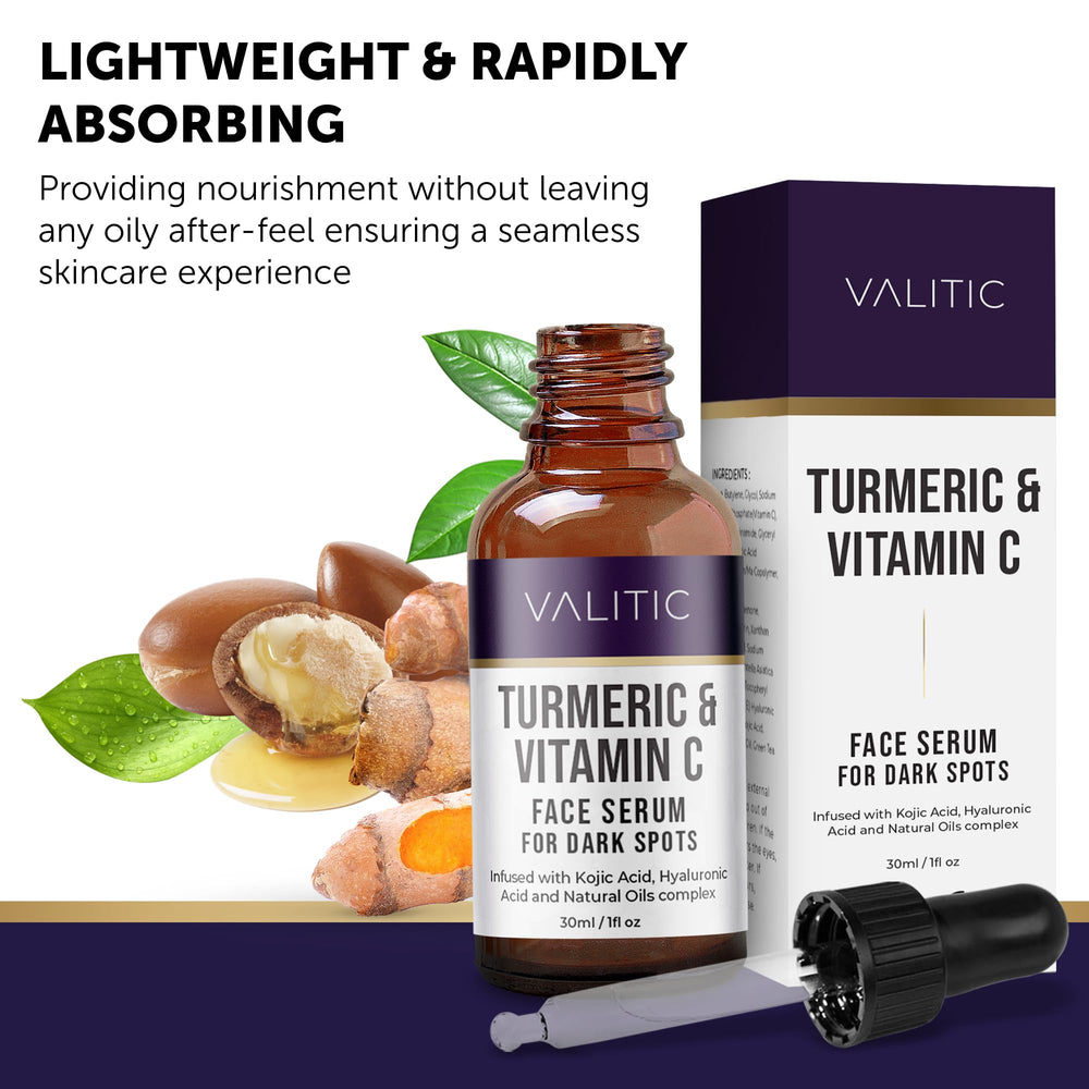 VALITIC Vitamin C Serum texture swatch reveals light, fast-absorbing hydration