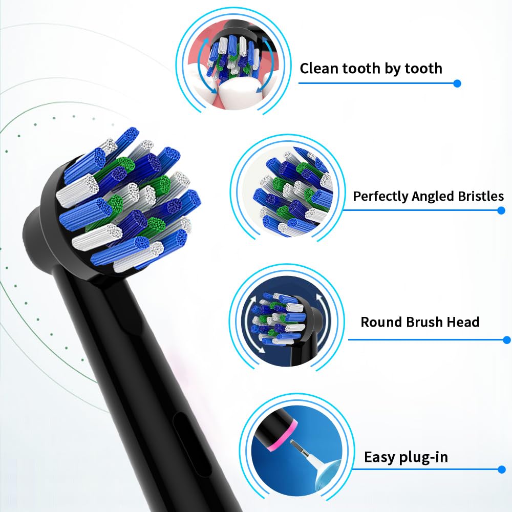 Valuabletry Oral-B compatible head works with multiple models for easy replacement