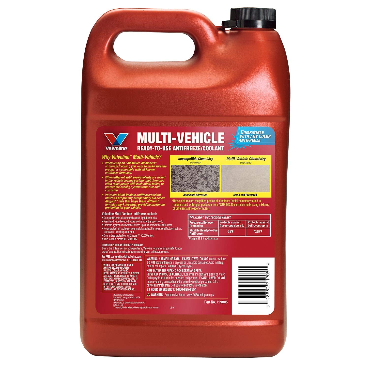 Valvoline Alugard Plus additive enabling compatibility with all coolants.