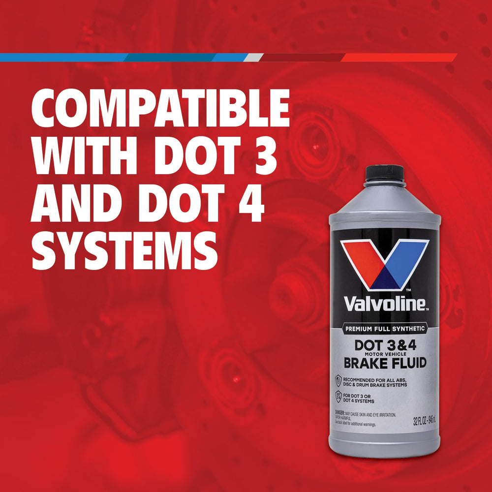 Valvoline brake fluid mixing with conventional fluid in reservoir