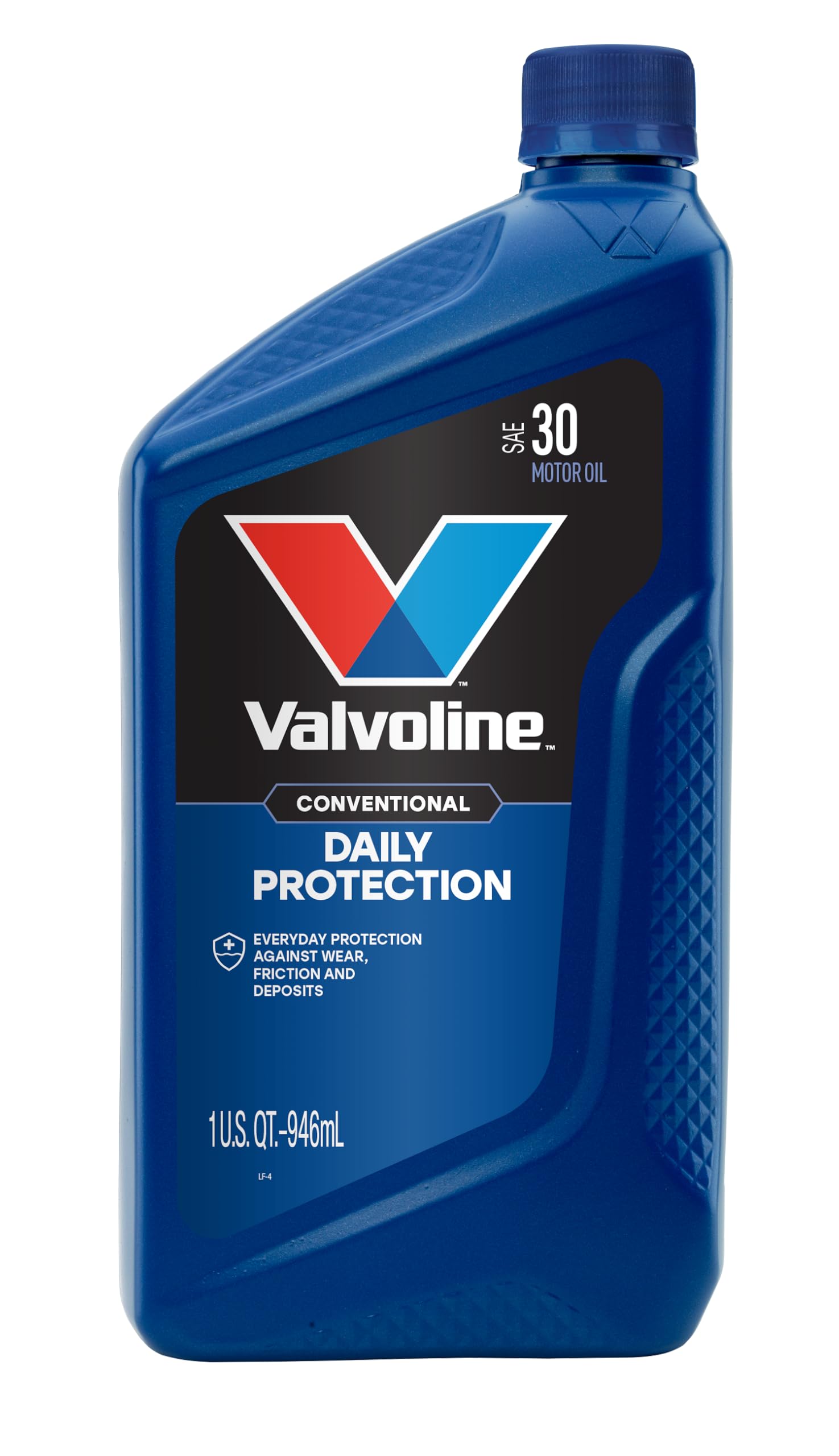 Valvoline Daily Protection case of six bottles ready for oil changes.