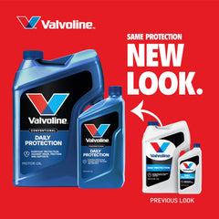 Valvoline Daily Protection oil pour action showing smooth flow.