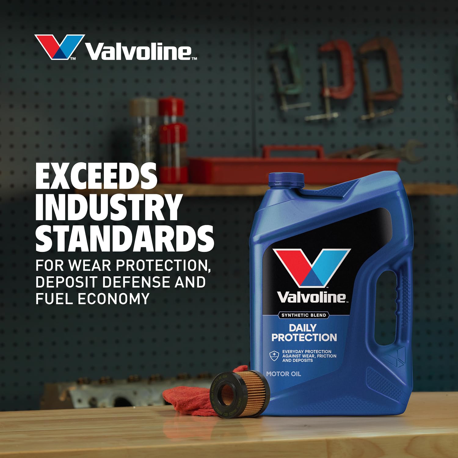 Valvoline Daily Protection turbo compatibility graphic indicating turbo protection.