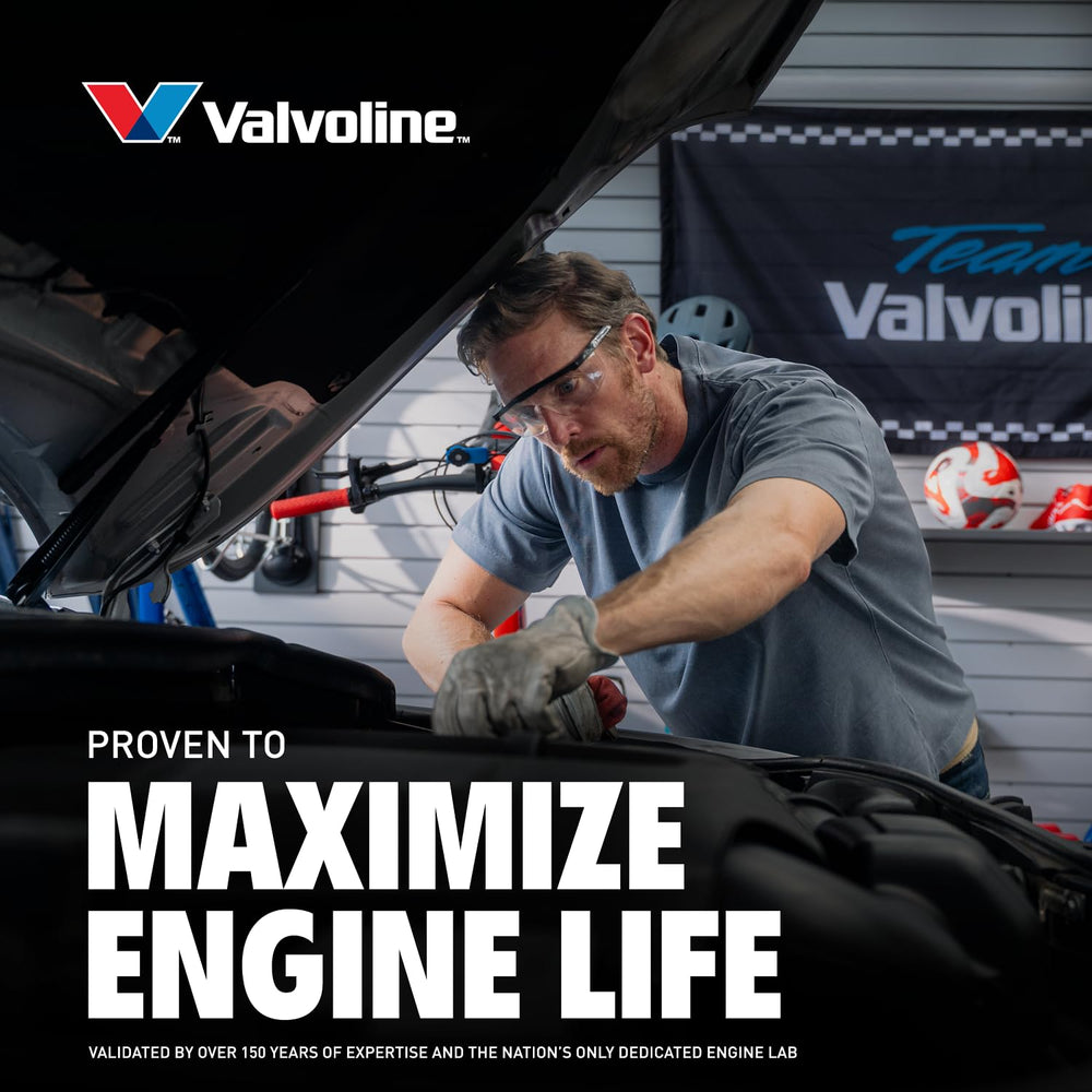 Valvoline Daily Protection winter start readiness graphic for cold starts.