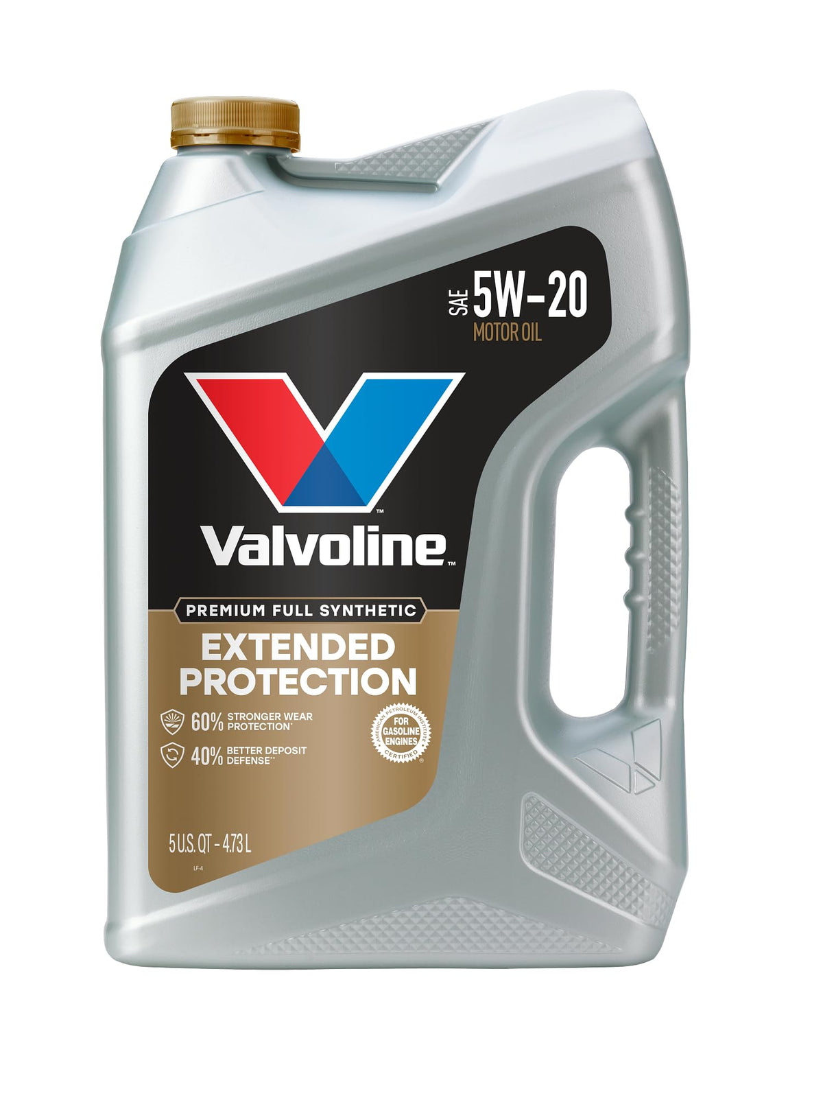 Valvoline Extended Protection full synthetic oil bottle highlights enhanced wear protection