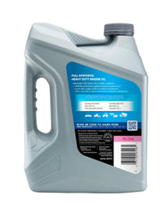 Valvoline label close-up highlighting full synthetic formulation for diesel engines