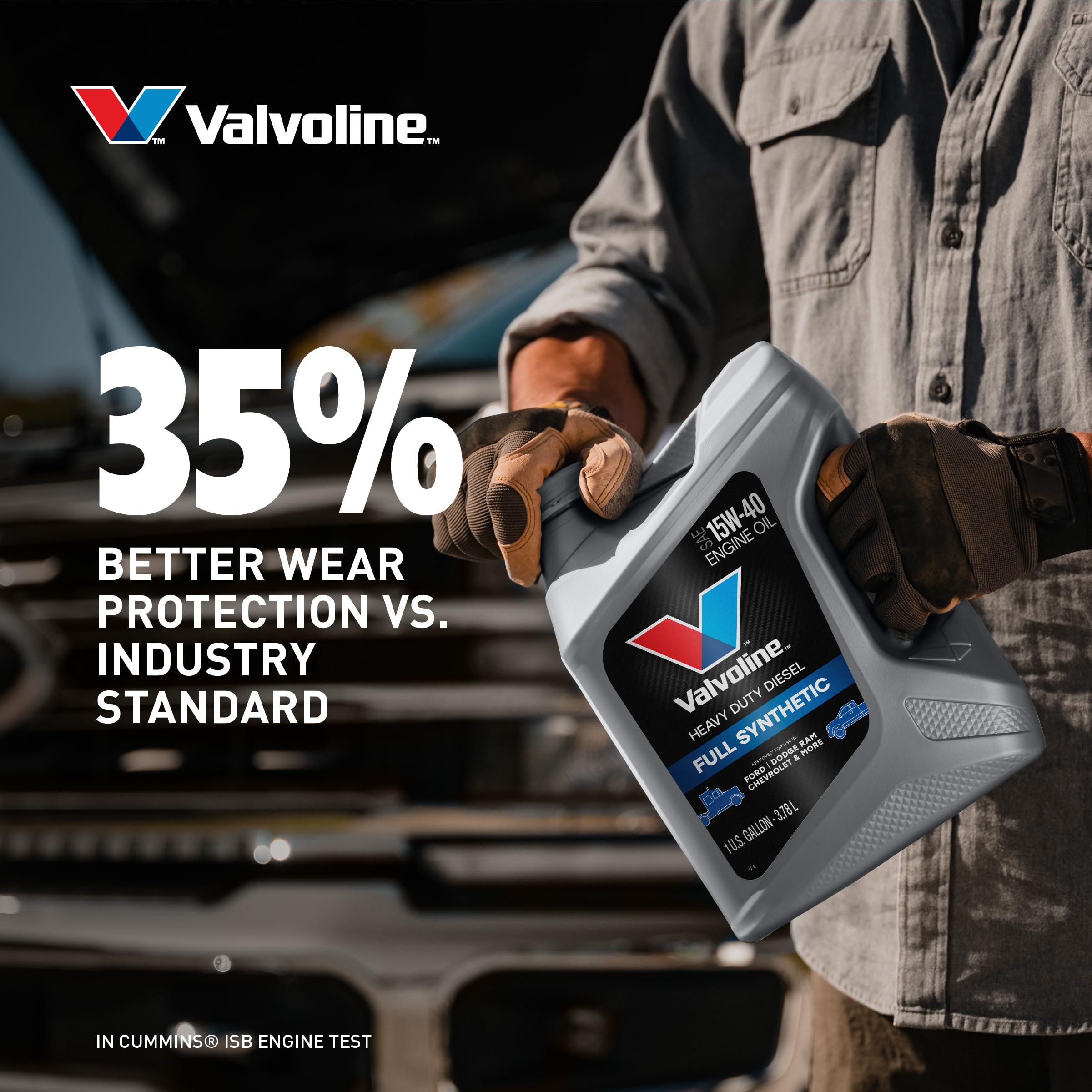 Diesel equipment in rugged field using Valvoline heavy-duty oil