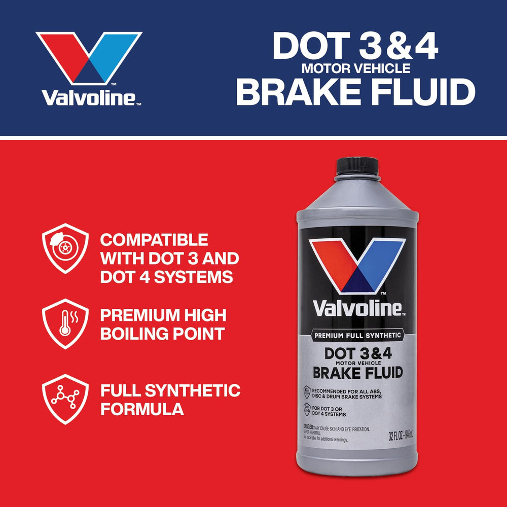 Valvoline high boiling point brake fluid visual emphasis