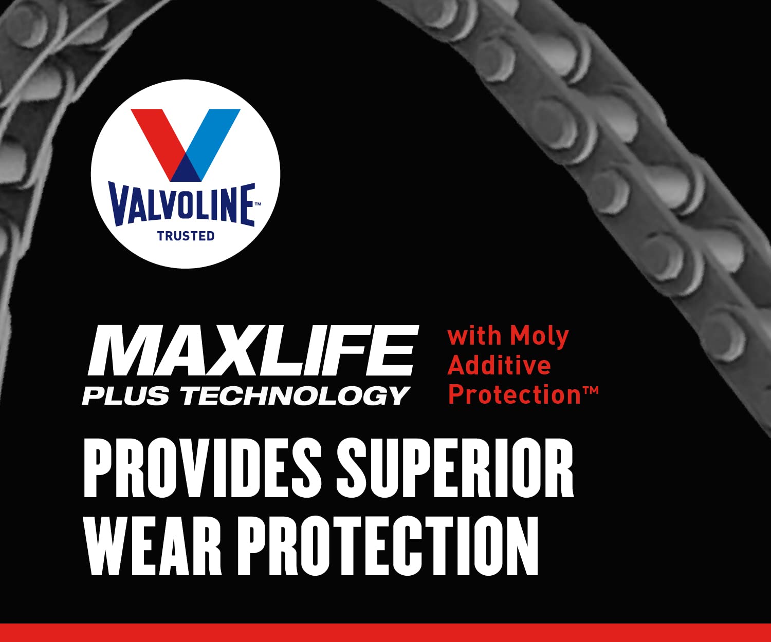 Valvoline High Mileage 150K seal conditioners graphic for reduced leaks.