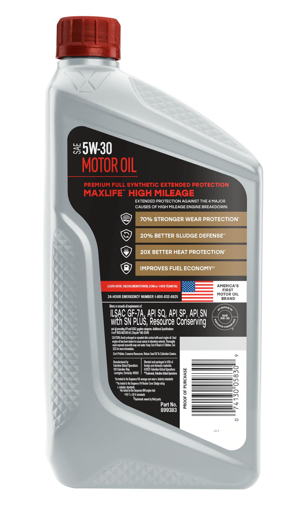 Valvoline MaxLife 5W-30 pour demonstrates quick lubrication for aging engines.