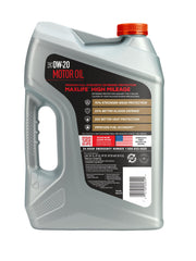 Valvoline MaxLife Extended Protection bottle being poured to illustrate coverage for aging engines.
