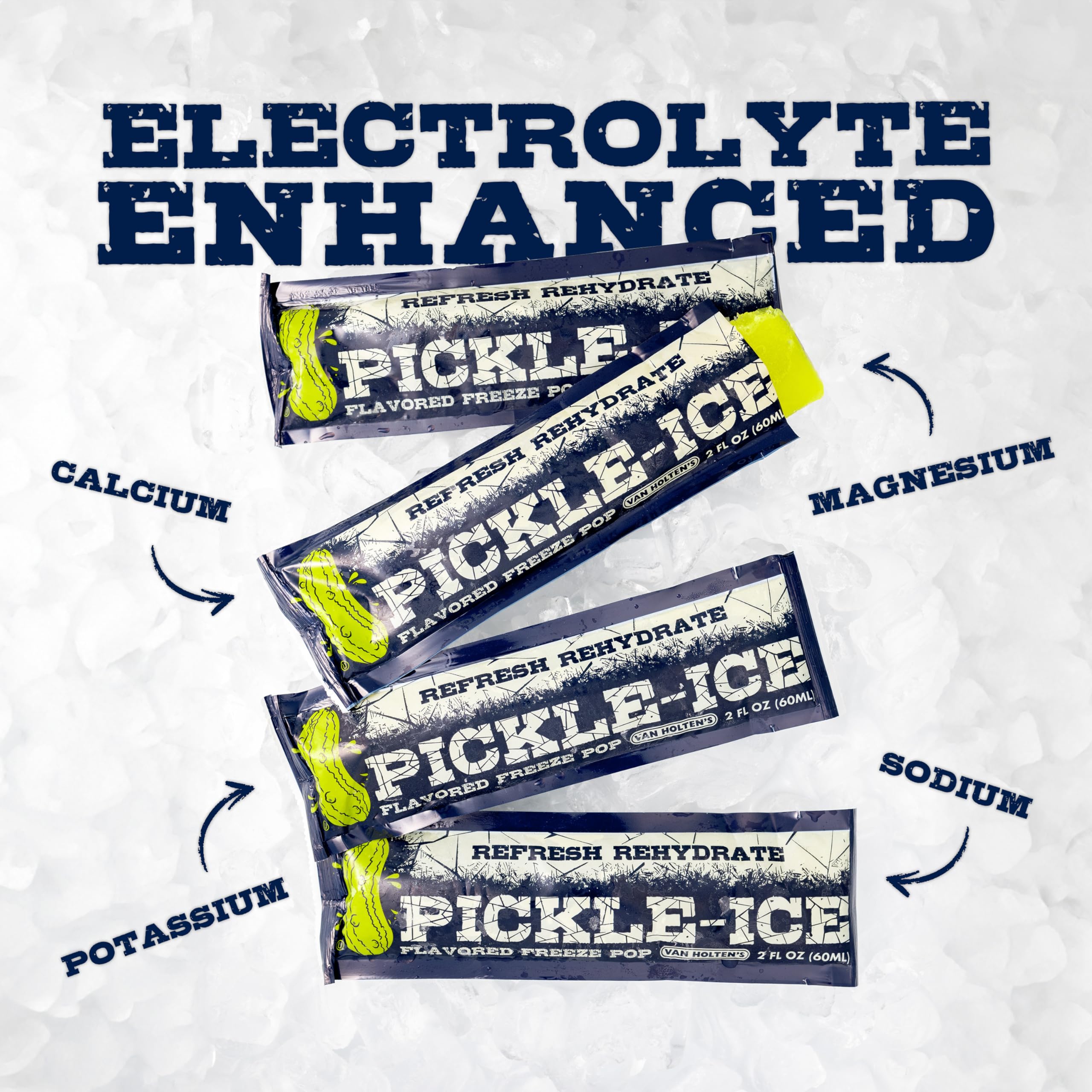Van Holten's Pickle-Ice Freeze Pop electrolyte infusion supports hydration.