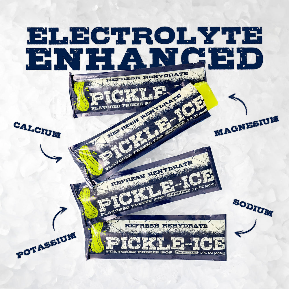Van Holten's Pickle-Ice Freeze Pop electrolyte infusion supports hydration.