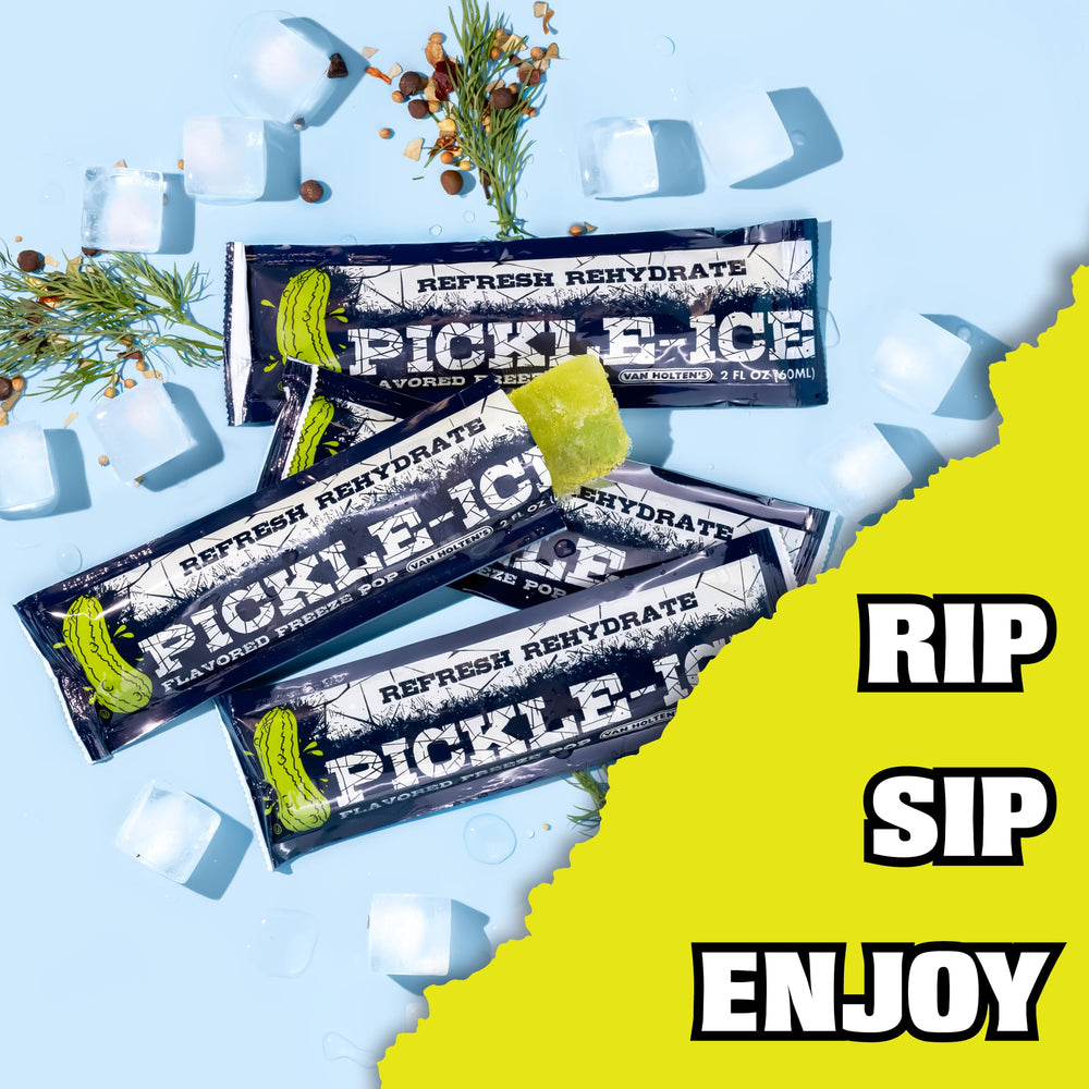 Van Holten's Pickle-Ice Freeze Pop on-the-go dill snack.