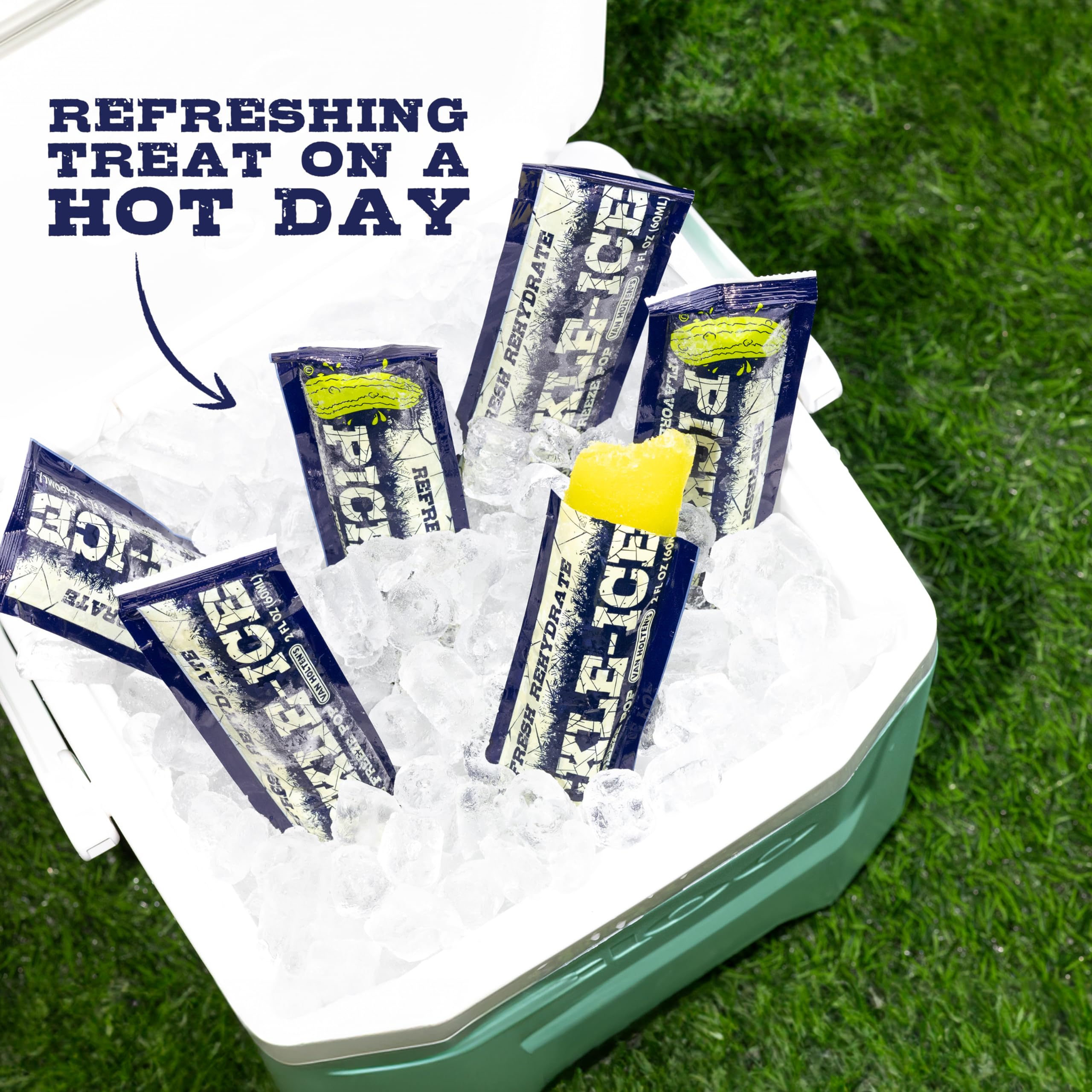 Van Holten's Pickle-Ice Freeze Pop made in Wisconsin, USA.