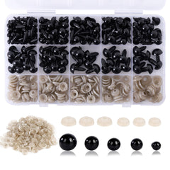 Vanblue safety eyes 6-12mm front view for secure plush toy assembly.
