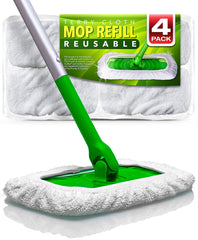 VanDuck swiffer-compatible mop pads in four-pack for easy replacement and cost savings
