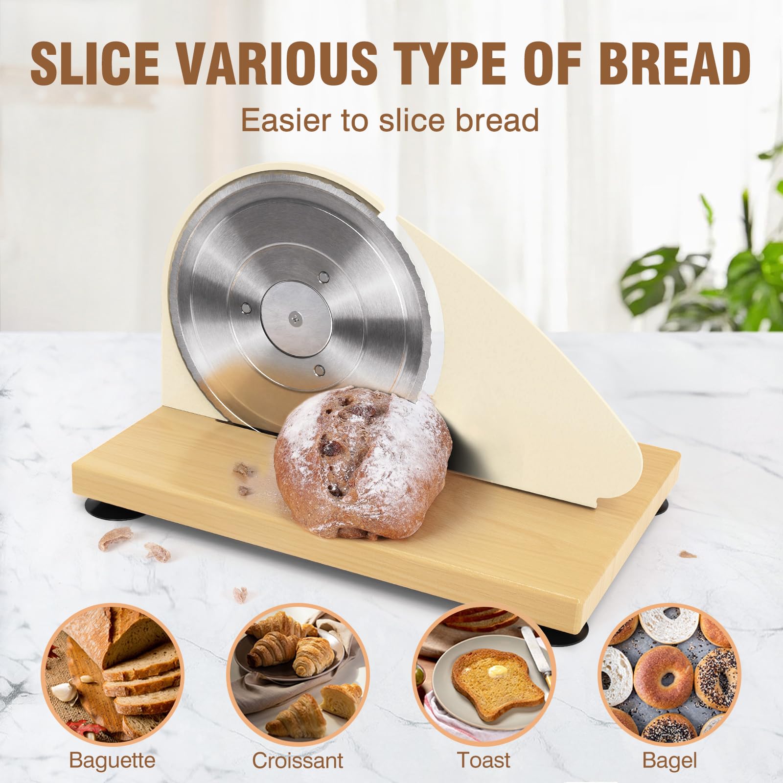 Vanerepok ergonomic handle designed for comfortable long slicing sessions