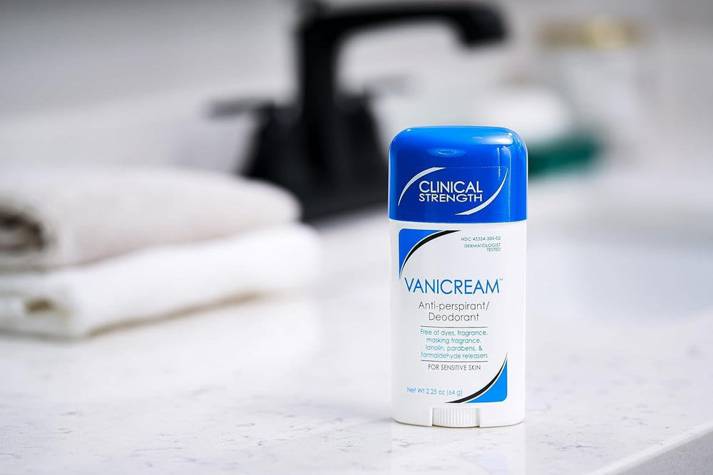 Application glide shot of Vanicream anti-perspirant demonstrating quick dry feel