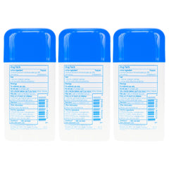 Vanicream Anti-Perspirant stick shows a dry, non-sticky finish during use