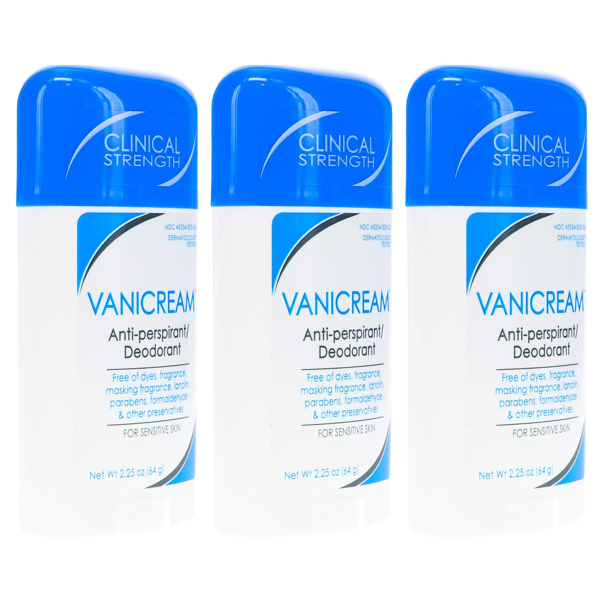 Vanicream Anti-Perspirant leaves no residue after application