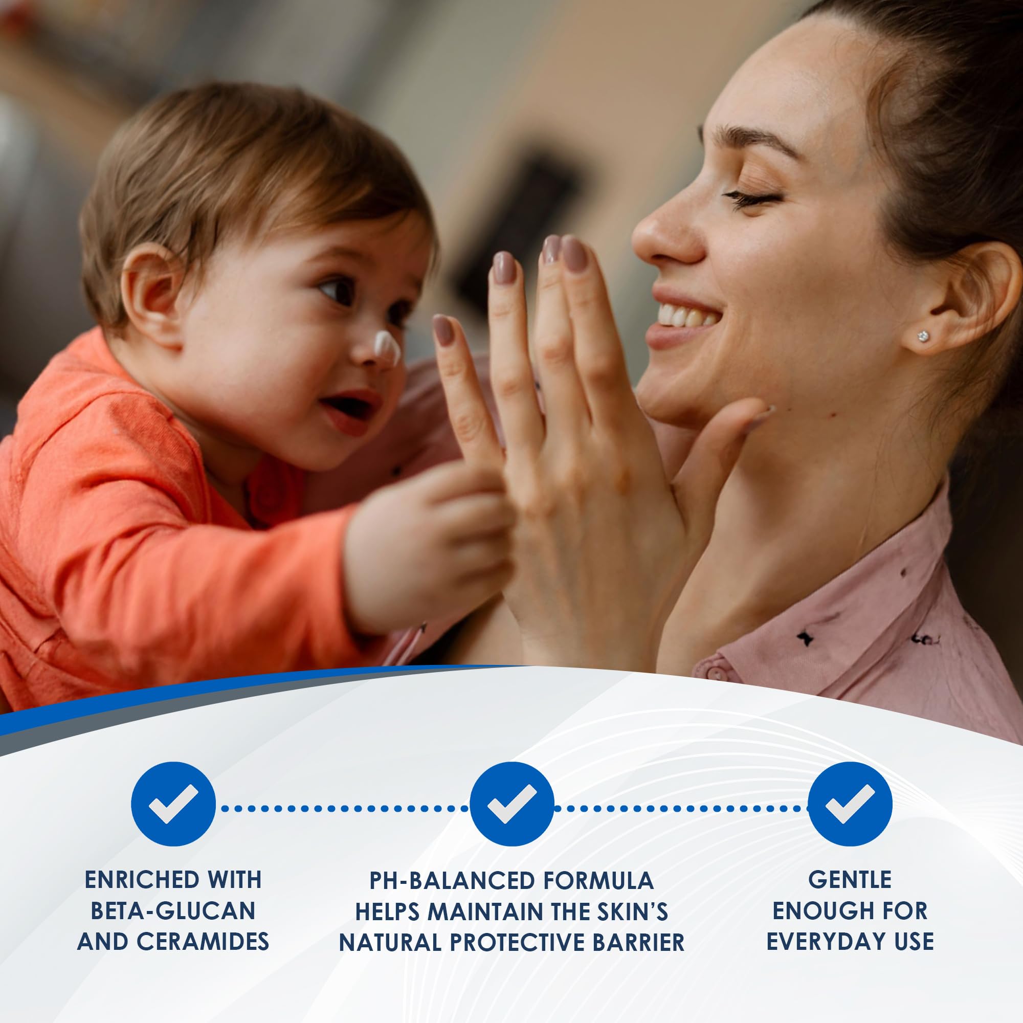 Vanicream Baby free-from-irritants label emphasizes safe daily use.