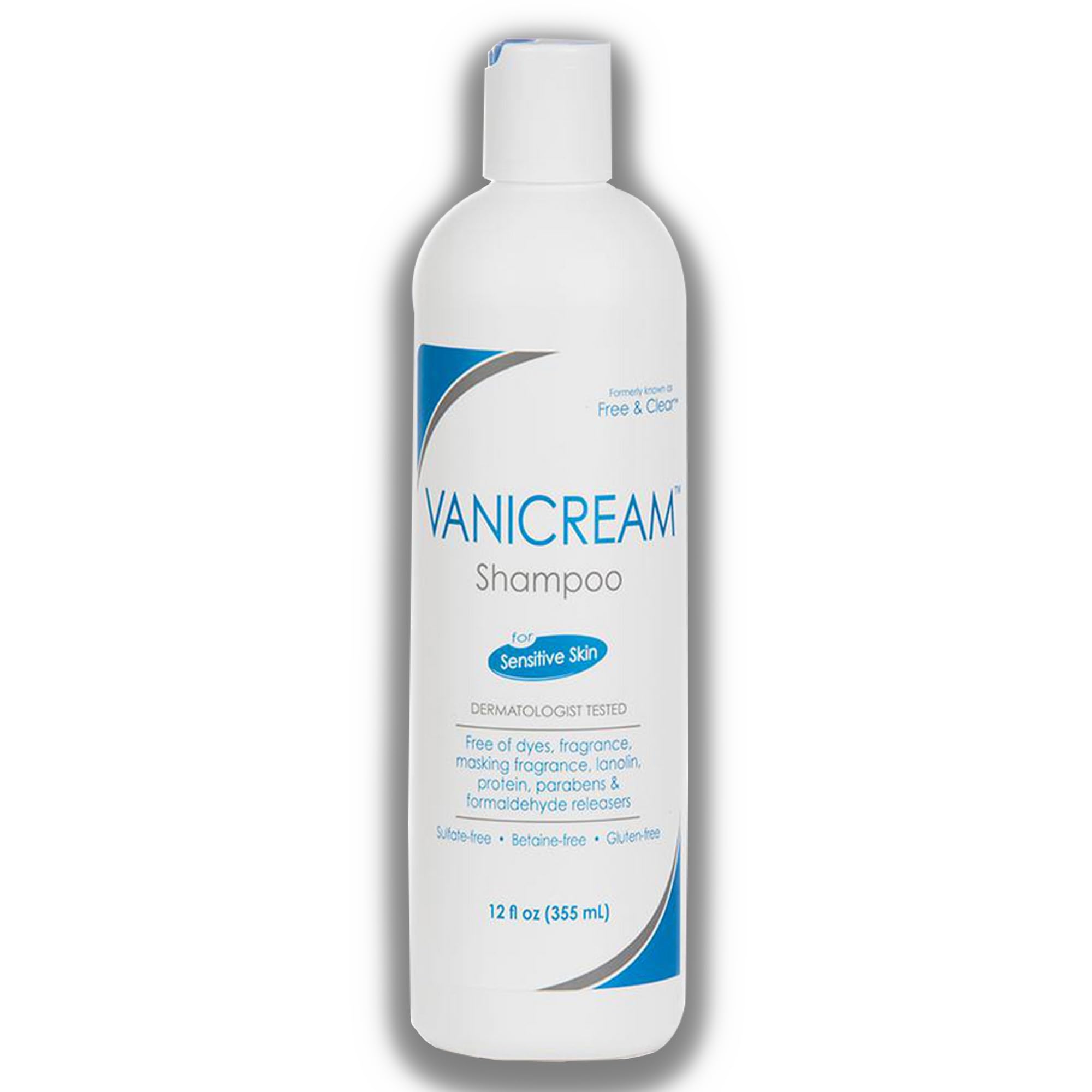 Vanicream body wash bottle front, soap-free formula ideal for sensitive, irritation-prone skin.