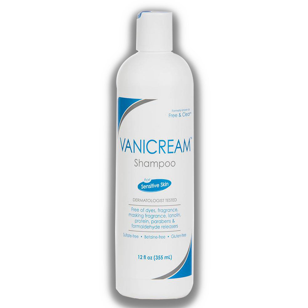 Vanicream body wash bottle front, soap-free formula ideal for sensitive, irritation-prone skin.
