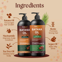 VANIDOX Batana Oil Conditioner bottle front view for smoother detangling.