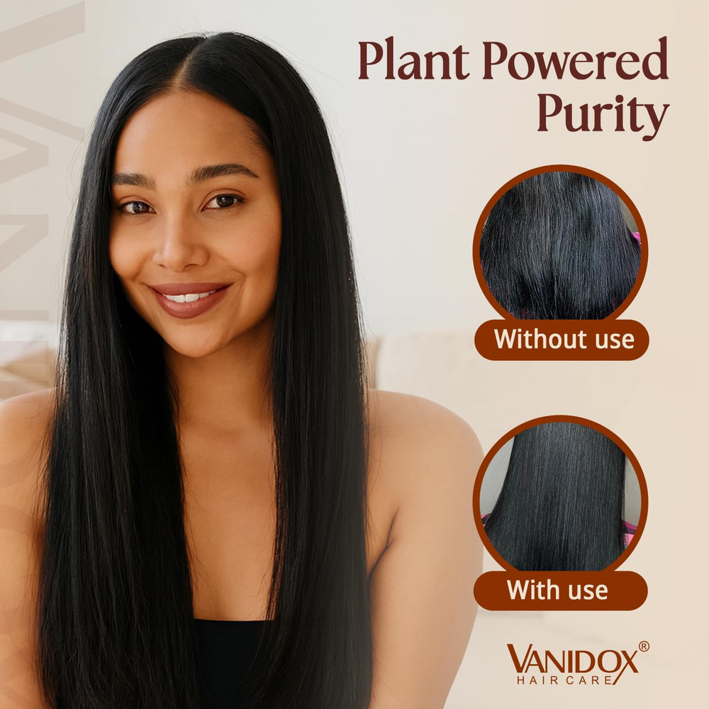 VANIDOX Batana Oil set packaging emphasizes two-product hair care duo.