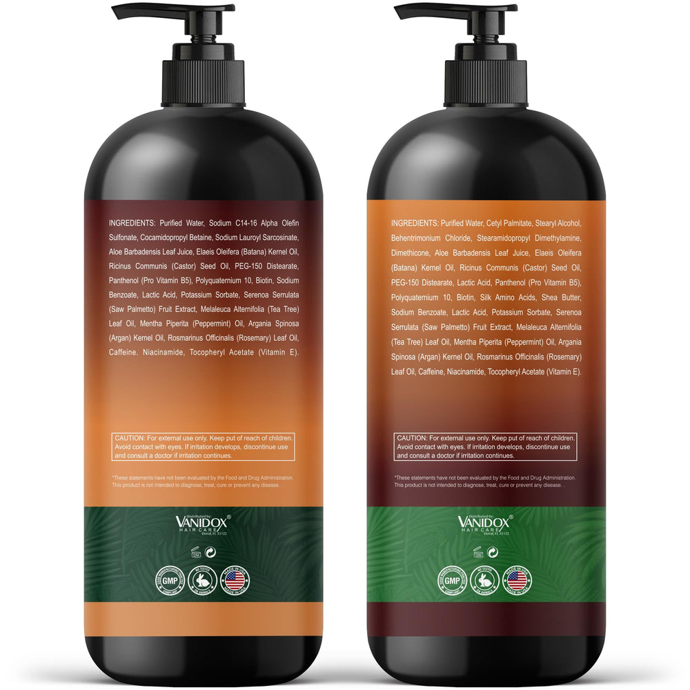 VANIDOX Batana Oil duo on bathroom counter ready for daily care.
