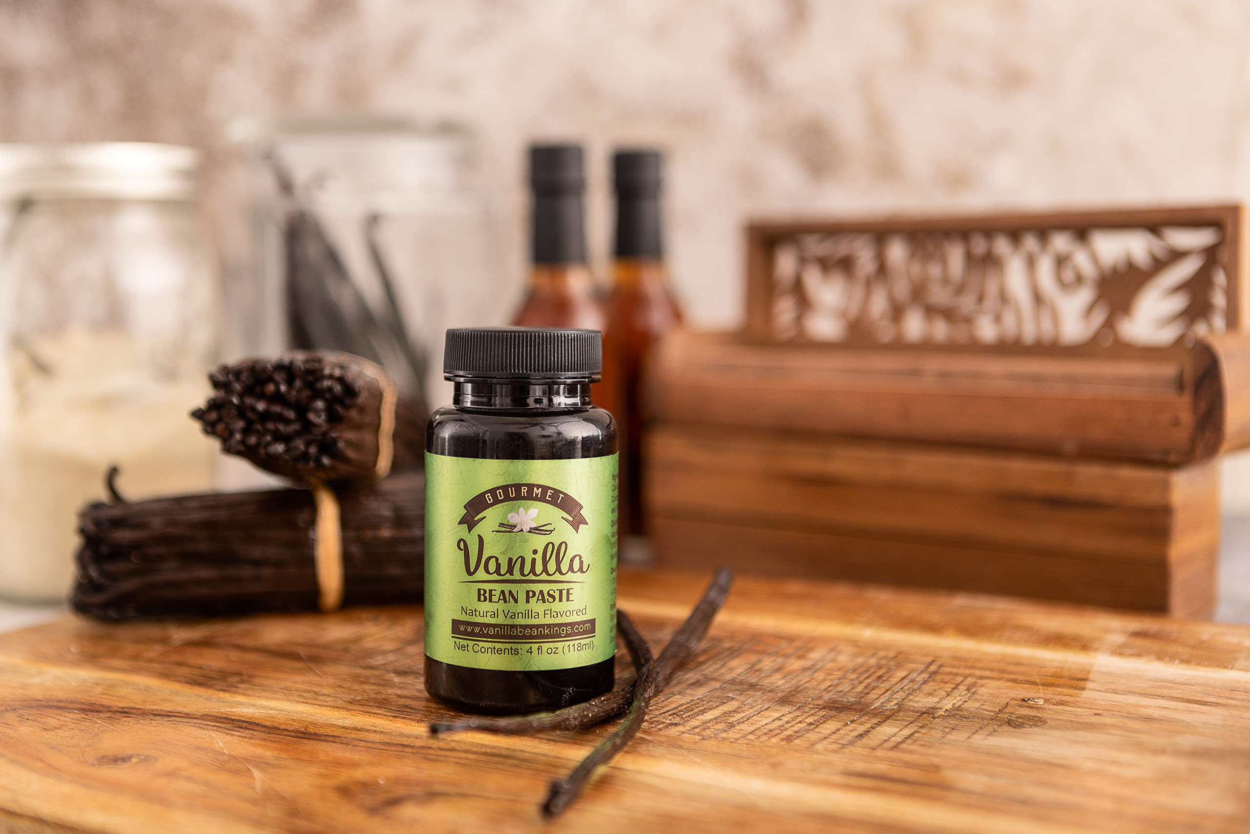 Vanilla Bean Kings real vanilla seeds visible in paste for premium baking