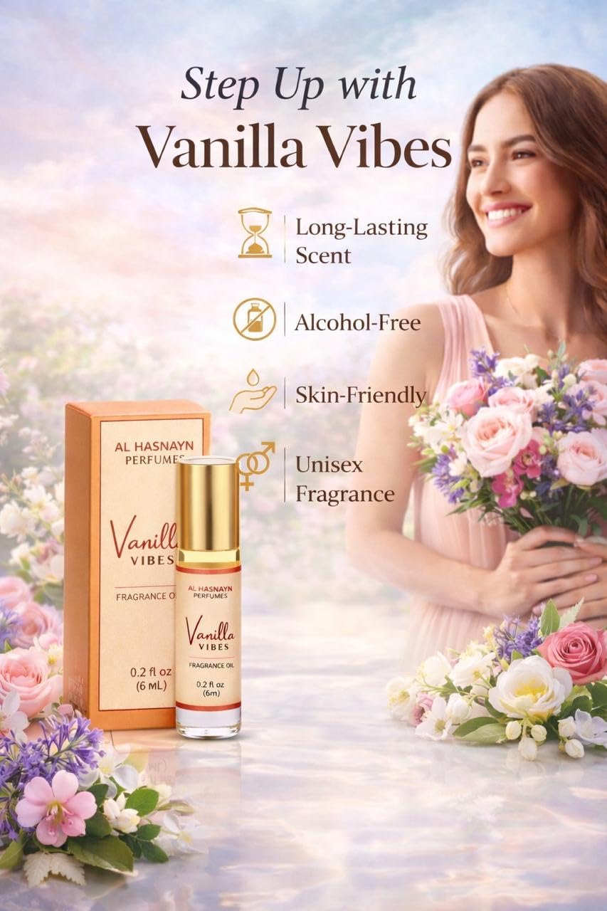 Vanilla Vibes roll-on applied on wrist for subtle scent