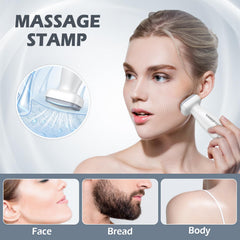 VANKEPYO derma roller for beard supports facial hair grooming with an ergonomic grip.