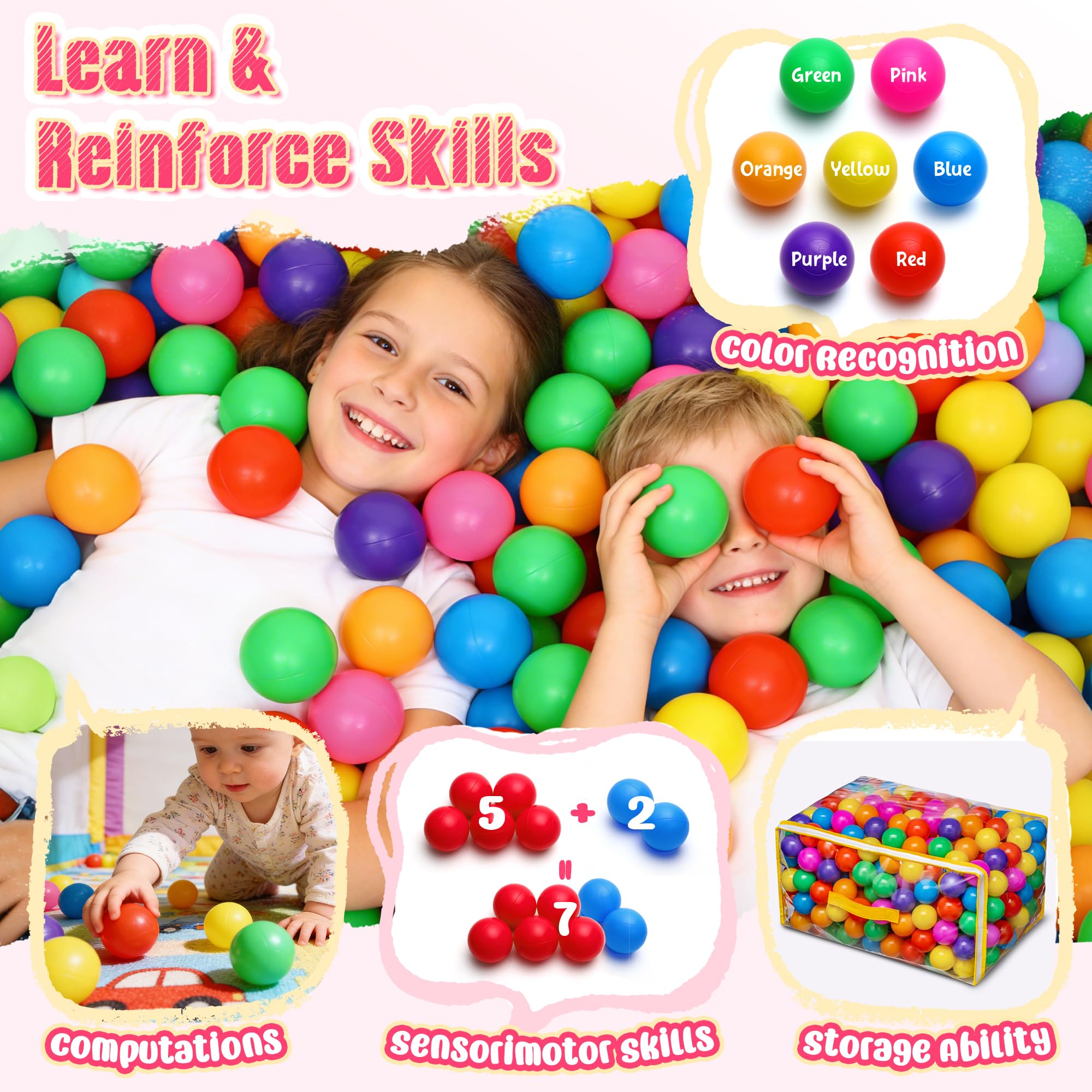 Vanland non-pvc, phthalate-free materials ensure gentle, child-friendly play