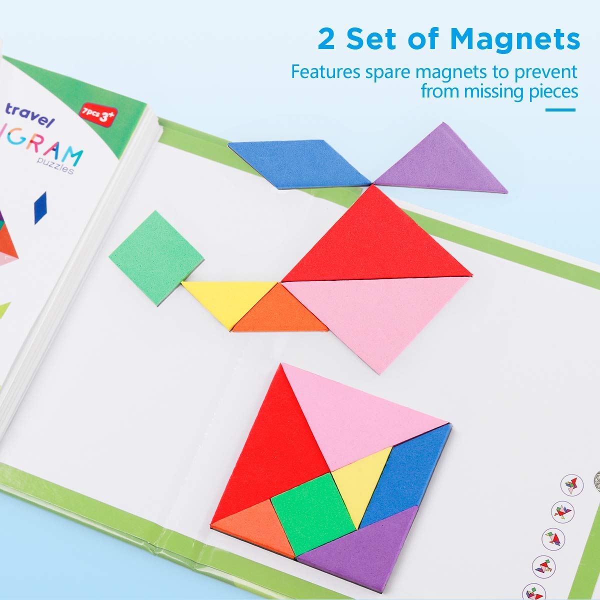 Vanmor soft foam tangram set designed for safe, durable play.