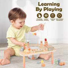 Vanplay activity table shape sorter supports early problem-solving and sensory engagement.
